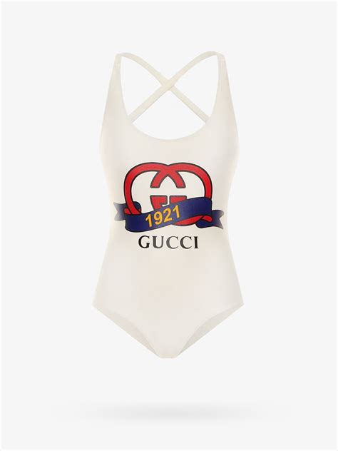 gucci white cotton swimwear|Gucci inspired swimsuit.